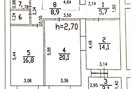 Просторная квартира 70 кв.м.